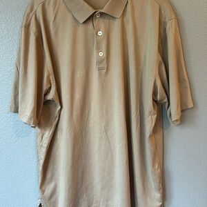 Bugatchi Beige Polo Shirt